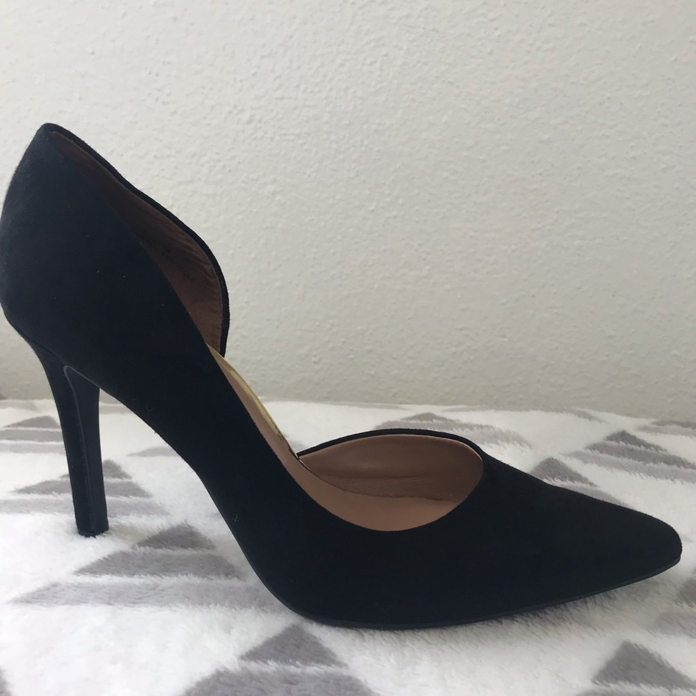 Black Merona Suede Heels